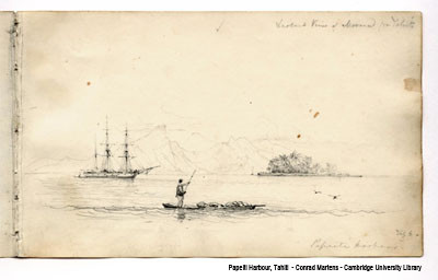 Papeiti Harbour, Tahiti  – Conrad Martens (1835)