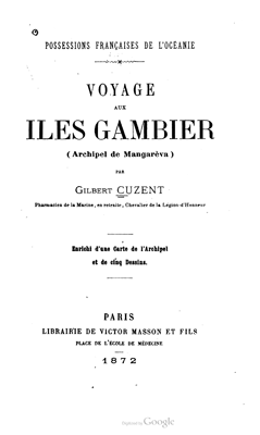 Voyage aux îles Gambier (1872)