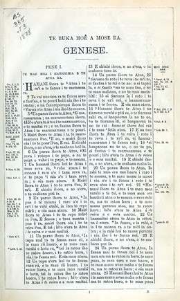 Te Bibilia Moa Ra : oia te Faufaa Tahito e te Faufaa Apî Ra, iritihia ei Parau Tahiti (1878)