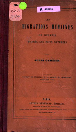 Les migrations humaines en Océanie d’après les faits naturels (1870)