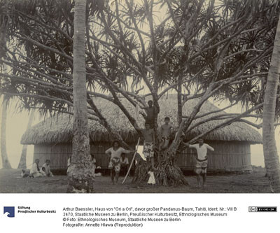 Fare de « ori a Ori » – Tahiti – Photographie de Arthur Baessler (1896-1898)