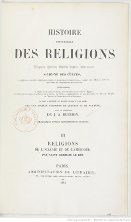 Histoire universelle des religions – Volume 3 (1845)