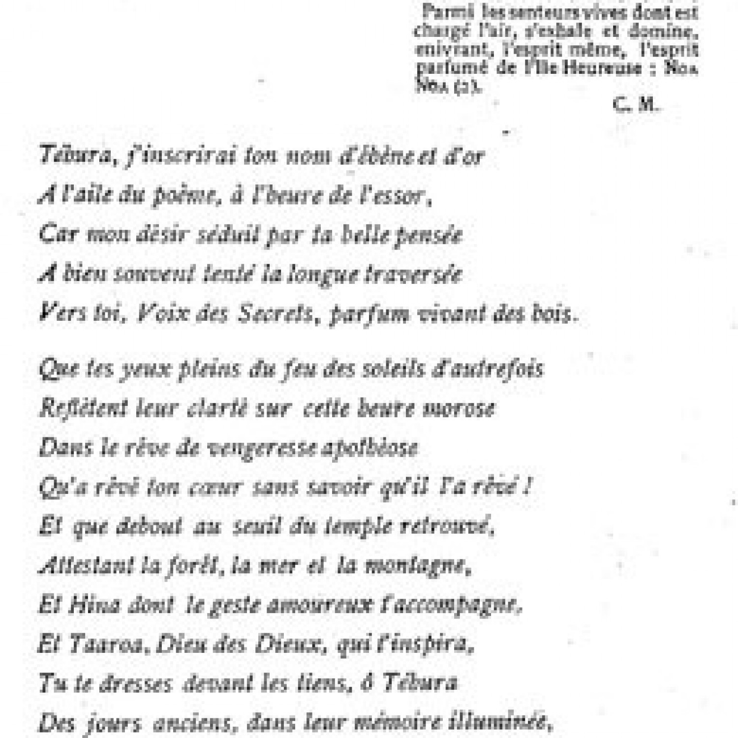 Noa noa - Poème (1906) - Médiathèque Historique de Polynésie Française ...