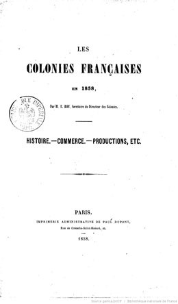 Les colonies françaises en 1858 – Tahiti & les Marquises (1858)