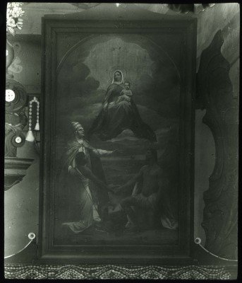 Peinture religieuse provenant d’une église de Mangareva (1921-1923)