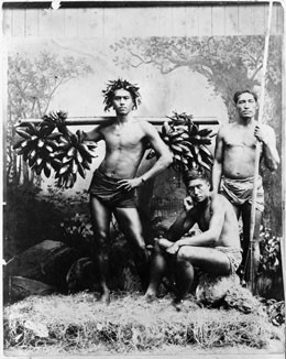 Ramasseurs de bananes sauvages, Tahiti (1887)