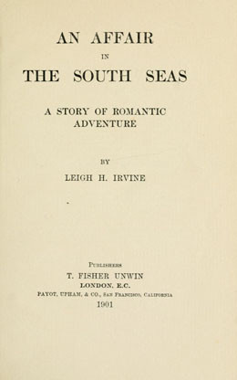 An affair in the South Seas : a story of romantic adventure (1901)