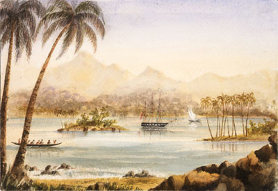 Baie de Cook – Eimeo (Moorea) près de Otahiti (1857/1858)