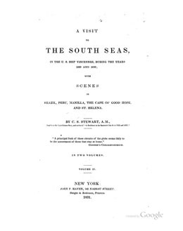 A Visit to the South Seas in the U.S. Ship Vincennes – Volume II (1831)