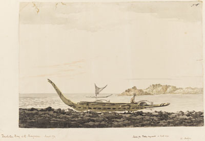 Resolution Bay aux îles Marquises – William Hodges (1774)