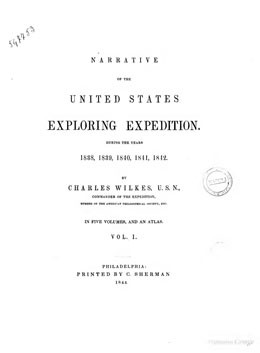 Narrative of the United States Exploring Expedition during year 1838-1842 – Volume I