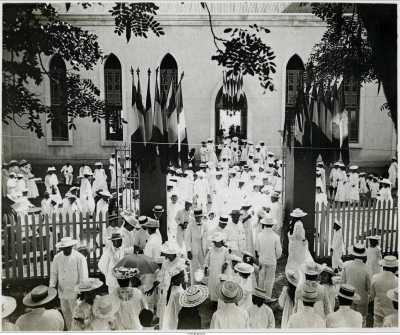 Inauguration du temple de Paofai à Papeete le 7 juin 1908