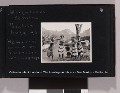 Marquesans & phonographe – Album photos de Jack London