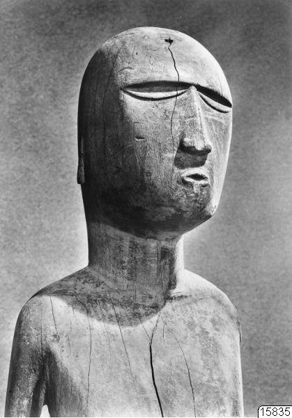 Détail d’une statuette des îles Gambier (1966)