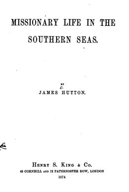 Missionary Life in the Southern Seas (1874)