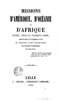 Missions d’Amérique, d’Océanie et d’Afrique (1853)
