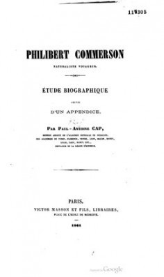 Philibert Commerson, naturaliste voyageur (1861)