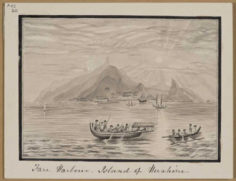 Port de Fare à Huahine (1821)