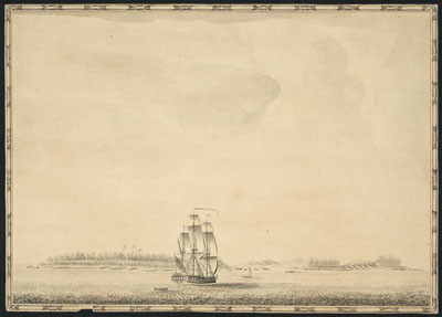 Le Dolphin arrive à Vairaatea aux Tuamotu (1767)