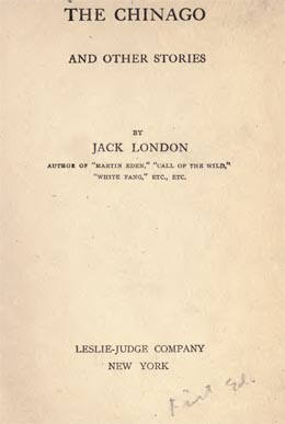 The Chinago by Jack London (1911)
