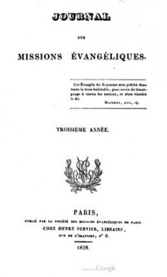 Journal des missions évangéliques – Troisième année (1828)