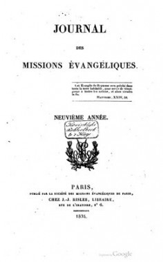 Journal des missions évangéliques – Neuvième année (1834)
