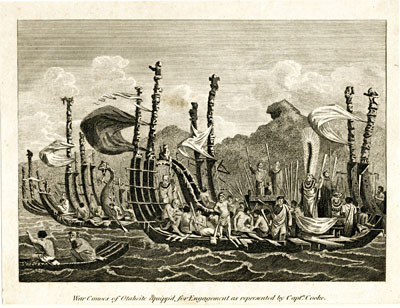 Pirogues de guerre de Tahiti (1817 ?)