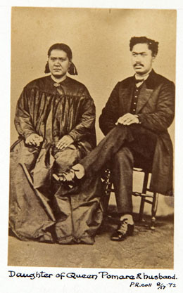 Reine de Bora Bora et son mari (1870)