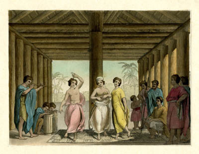 Une danse de Raiatea ( début XIXème siècle)