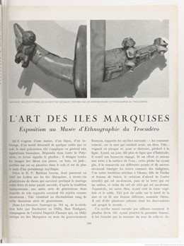 L’art des îles Marquises (1934)