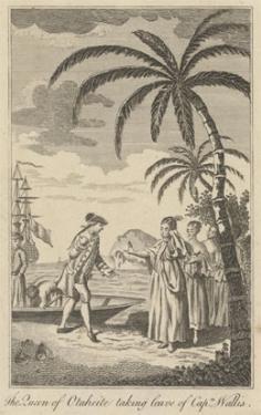 La reine de Tahiti prenant congés du capitaine Wallis