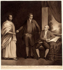 Sir Joseph Banks avec Omai et Dr Daniel Solander (1838)
