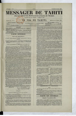 Messager de Tahiti du 15 février 1878