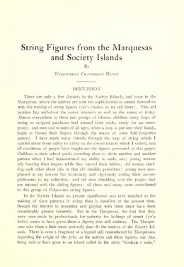 String figures from the Marquesas and Society islands (1925)