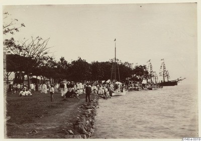 Quai du port de Papeete (1886)