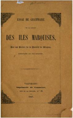 Essai de grammaire de la langue des Îles Marquises (1857)