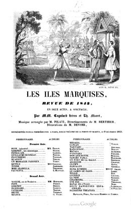 Les îles Marquises, revue en 2 actes (1843)