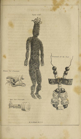 Dieu de Taipivai, ornement de cou, ornements d’oreille pour femmes et hommes (1815)