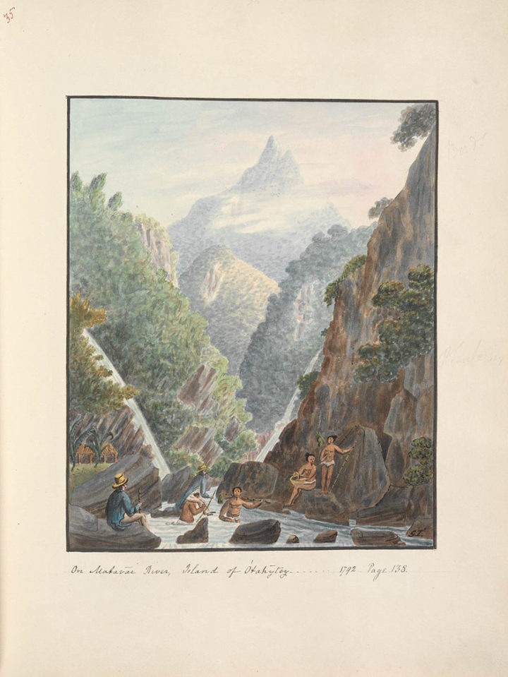 Dans la rivière Tuauru (1792)
