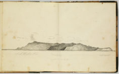 Profil de la côte de Hiva Oa (1837-1840)
