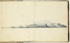 Profil des côtes de Tahuata (1837-1840)