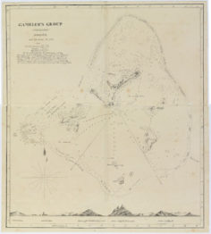 Carte des Gambier (1837-1840)