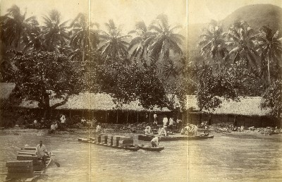 Chargement d’oranges à bord d’un navire (1887)