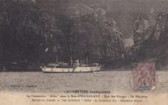 La canonnière « Zélée » dans la Baie d’Hanavave (1910)