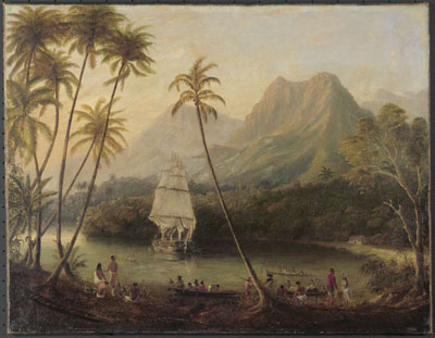 Une vue de Moorea (1820)