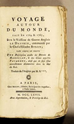 Voyage autour du Monde de Byron (1767)